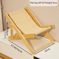 Pet Cat Bed Chair Home Use 4-speed Adjustable Wear-resistant Sisal Cat Scratching Board Foldable Breathable Pet Sofa Recliner