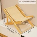 Pet Cat Bed Chair Home Use 4-speed Adjustable Wear-resistant Sisal Cat Scratching Board Foldable Breathable Pet Sofa Recliner