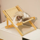 Pet Cat Bed Chair Home Use 4-speed Adjustable Wear-resistant Sisal Cat Scratching Board Foldable Breathable Pet Sofa Recliner