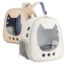 Portable Transparent Pet Backpack Foldable Outdoor Carrying Cats Bag Breathable Travel Bags for Kittens/Dogs Going Out Pets Bag