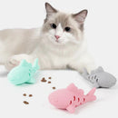 Cat Interactive Chew Toy Pet Food Leakage Simulated Fish Bite-resistant Kitten Toy Teeth Grinding Chewing Cat Toy Supplies
