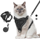 VavoPaw Cat Harness and Leash Set for Walking Adjustable Kitten Vest Harness with Reflective Strip Breathable Mesh Cat Harness