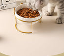 Ceramic Cat Bowl Cat Food Bowl Dog Bowl Drinking Water Bowl Food Bowl Cervical  Protection Pet Supplies Ceramic Double  Cat Bowl