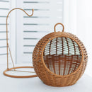 Cat Cage Household Small Family Cat Nest Hanging Basket Imitation Rattan Weaving Hanging Basket Desktop Snack Candy Fruit Basket
