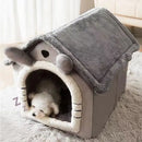 Foldable Pet House Removable Washable Cat House Puppy Cave Sofa Pet Bed House for Extra Small Dogs and Small and Medium Cats