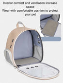 Portable Transparent Pet Backpack Foldable Outdoor Carrying Cats Bag Breathable Travel Bags for Kittens/Dogs Going Out Pets Bag