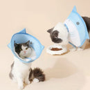 Cat Cone Collar Adjustable Soft Recovery Collar for Cats Prevent Licking Biting Comfort Feeding Dual Style Wear Suitable for Po