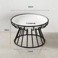 Pet Ceramic Bowl Nordic High Footed Ceramic Cat Food Bowl Snack Can Plate Anti Overturning Kitten Puppy Food Water Feeding Bowl