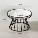 Pet Ceramic Bowl Nordic High Footed Ceramic Cat Food Bowl Snack Can Plate Anti Overturning Kitten Puppy Food Water Feeding Bowl