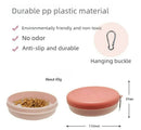 New Pet Outdoor Portable Lightweight Leakproof Dog Food Bowl Snack Box Multifunctional Feeding Water Bowl for Dogs and Cats