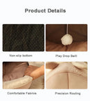 Deep Sleep Cat Bed Cartoon Pet Bed Foldable Removable Washable Pet Sleeping Bed for Small Dog Mat Bag Cave Cats Bed