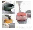 Double Cat Food Water Bowls with Stand Ceramic Pet Feeding Accessories Cats Small Dogs Eat Drink Supplies Puppy Feeder Bowl