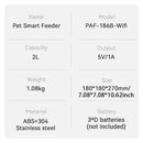 ROJECO Automatic Cat Feeder 2L Smart Dog Food Kibble Dispenser WiFi App Remote Control Timed Auto Pet Feeder For Puppy Kitten