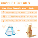 A fashionable contrast color stitching pet Elizabethan collar sterilization care collar for cats and dogs grooming collar to pre