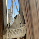 Winter Pet Hammock Hand Woven Cotton Rope Cat Swing Hanging Basket Indoor Pend Nest Kitten Supplies