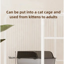 Semi Covered Cat Litter Box Plastic Anti Tracking Pet Toilet with Removable Scoop for Odor Control