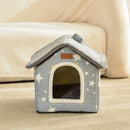 Foldable Cat/dog Pet Nest Detachable and Washable Cat House Dog House Indoor Cat Nest Suitable for Small and Medium-sized Pets