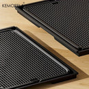 KEMORELA 2-in-1 Non-Slip Dog Potty Tray Cat Litter Mat - Waterproof Soft Paw-Friendly Design with Grid Pattern for Easy Cleaning