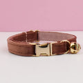Cat Supplies Velvet Cat Collar Personalized Cat Collar with Name Plate Bell Bow tie Custom Engrave Collars for Cat