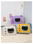 Portable Pet Carrier Bag for Small Dogs Cats Outdoor Foldable Cat Bag Breathable Cat Shoulder Bag Kitten Carrying Bag