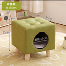 Solid Wood Cat Nest Stool Four Seasons Universal Cat House Kitten Semi-closed Pet Bed Warmth