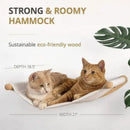 Cat Shelf Furniture Activity Indoor Cats Wall Hammock Climbing Shelves Solid Wood Steps Sisal Rope Cat Stairs Pet Wall Furniture