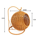 Cat Cage Household Small Family Cat Nest Hanging Basket Imitation Rattan Weaving Hanging Basket Desktop Snack Candy Fruit Basket
