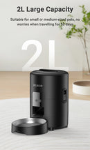 ROJECO Automatic Cat Feeder 2L Smart Dog Food Kibble Dispenser WiFi App Remote Control Timed Auto Pet Feeder For Puppy Kitten