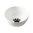 Ceramic Cat Bowl Cat Food Bowl Dog Bowl Drinking Water Bowl Food Bowl Cervical  Protection Pet Supplies Ceramic Double  Cat Bowl