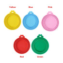 Portable Silicone Dog Cat Canned Lid 2-in-1Food Sealer Spoon Pet Food Cover Storage Fresh-keeping Lids Bowl Dog Accessories