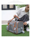 Dog Pet Carrier Bag Anti-Collapse Design Multiple Storage Pockets Cat Travel Handbag for Medium Cats, Puppy, Rabbits and Other S