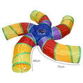 Cat Tunnel Tube Kitty Tunnel Bored Cat Pet Toys Peek Hole Toy Interactive for Indoor Cats Exercise Fun Reduce Anxiety Durable