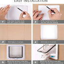 1 set, four-way safety lock flip door | weatherproof PVC pet door, suitable for cats and dogs, cat doors, dog doors