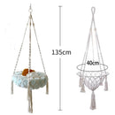 Winter Pet Hammock Hand Woven Cotton Rope Cat Swing Hanging Basket Indoor Pend Nest Kitten Supplies