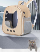 Portable Transparent Pet Backpack Foldable Outdoor Carrying Cats Bag Breathable Travel Bags for Kittens/Dogs Going Out Pets Bag