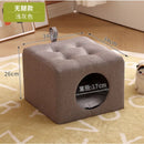 Solid Wood Cat Nest Stool Four Seasons Universal Cat House Kitten Semi-closed Pet Bed Warmth