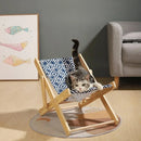 Pet Cat Bed Chair Home Use 4-speed Adjustable Wear-resistant Sisal Cat Scratching Board Foldable Breathable Pet Sofa Recliner