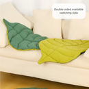 Spring Soft Cotton Cat Bed Mat Leaf Shaped Kitten Puppy Dog Sleep Blanket Double Sided Washable Pet Floor Rug Home Comfort Pad