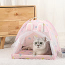Pet Tent Bed Cats House Supplies Products Accessories Warm Cushions Furniture Sofa Basket Beds Winter Clamshell Kitten Tents Cat