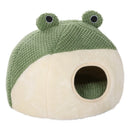 New Pet Nest Winter Protect Cold Warm Dog Den Cat Villa Small Frog Shape Semi Enclosed Kitten Puppy Plush Mattress Pet Supplies