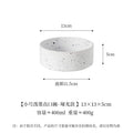 Black Dot Ceramic Pet Bowl for Cats and Dogs - Small To Medium Breed, Puppy-friendly, Minimalist Design Spill-proof Pet Supplies