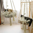 Winter Pet Hammock Hand Woven Cotton Rope Cat Swing Hanging Basket Indoor Pend Nest Kitten Supplies