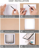1 set, four-way safety lock flip door | weatherproof PVC pet door, suitable for cats and dogs, cat doors, dog doors