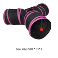 Cat Tunnel Tube Kitty Tunnel Bored Cat Pet Toys Peek Hole Toy Interactive for Indoor Cats Exercise Fun Reduce Anxiety Durable