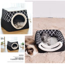 Closed Pet Sleeping House Dogs Cat Bed Suit For Winter Puppy Nest Winter Warm Cat Litter Pet Villa Closed Kennel Pet Supplies