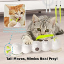 Smart Caterpillars Toy for Cat Interactive Caterpillars Cat Toy Cats Suction Cup Wiggles Worm Cat Toy with Tail for Indoor