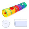 Cat Tunnel Tube Kitty Tunnel Bored Cat Pet Toys Peek Hole Toy Interactive for Indoor Cats Exercise Fun Reduce Anxiety Durable
