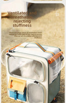 Cat bag out portable cat backpack pet trolley case backpack car riding artifact dog large-capacity suitcase