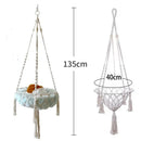 Winter Pet Hammock Hand Woven Cotton Rope Cat Swing Hanging Basket Indoor Pend Nest Kitten Supplies